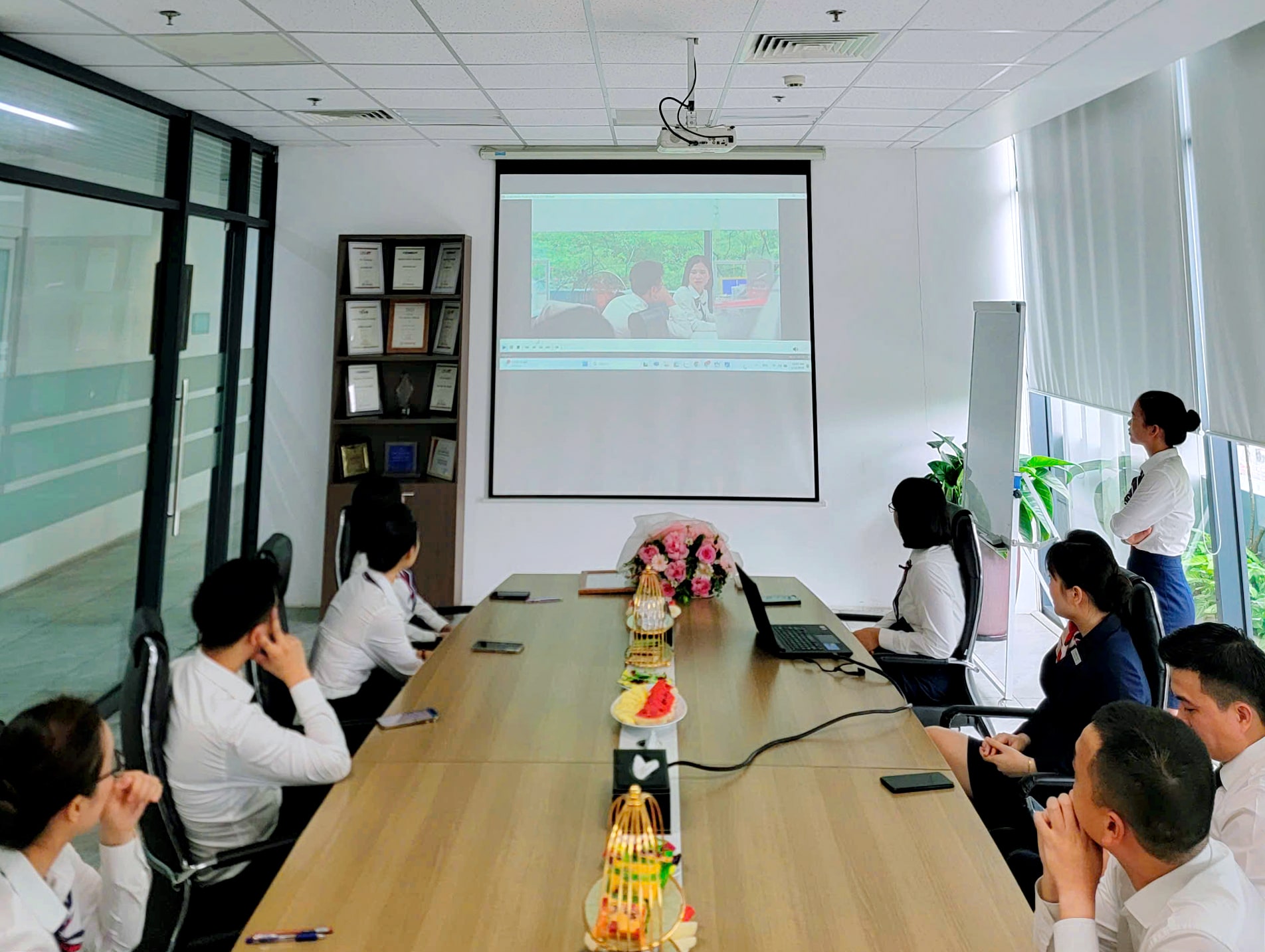 Không gian buổi lễ bổ nhiệm đầy ấm cúng tại Toyota Thái Hòa Từ Liêm