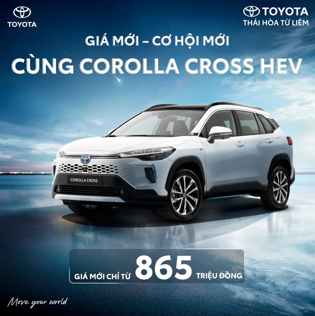 Corolla Cross HEV là 1 trong những mẫu xe Hybrid bán chạy nhất nhà Toyota tại Việt Nam