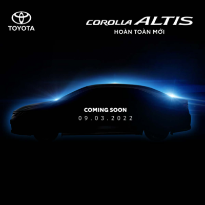 Toyota Corolla Altis 2022 mới ra mắt chính thức vào 11.30 AM ngày 09/03/2022