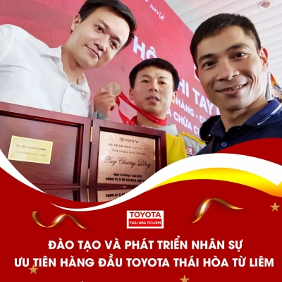 Toyota Thái Hòa Từ Liêm dành huy chương Đồng tại hội thi tay nghề Toyota toàn quốc năm 2022