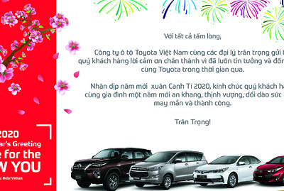 Toyota Thái Hòa Từ Liêm chúc mừng năm mới quý khách hàng!