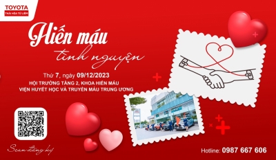 Toyota Thái Hòa Từ Liêm tổ chức hoạt động thiện nguyện: Hiến máu nhân đạo ủng hộ bệnh nhi khó khăn