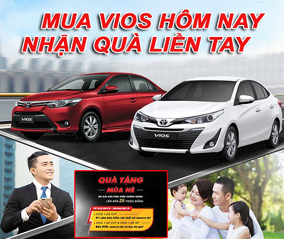 Toyota Thái Hòa Từ Liêm khuyến mãi cho khách hàng mua xe Vios trong tháng 5&6